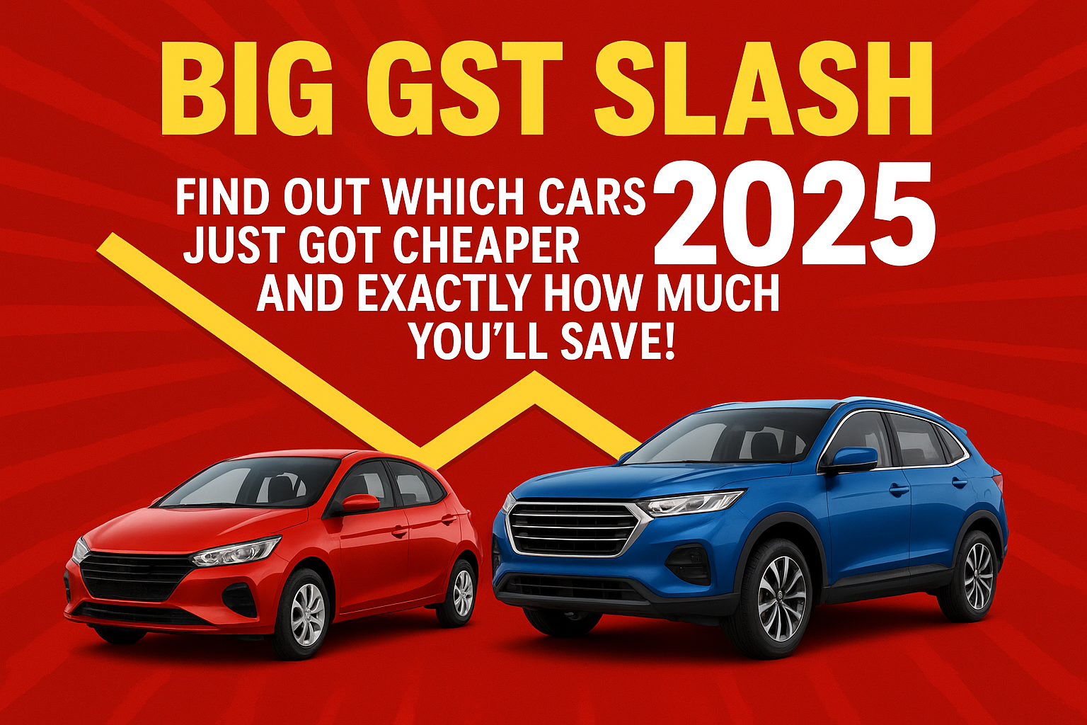 Big GST Slash 2025 Find Out Which Cars Just Got Cheaper and Exactly How Much You’ll Save!