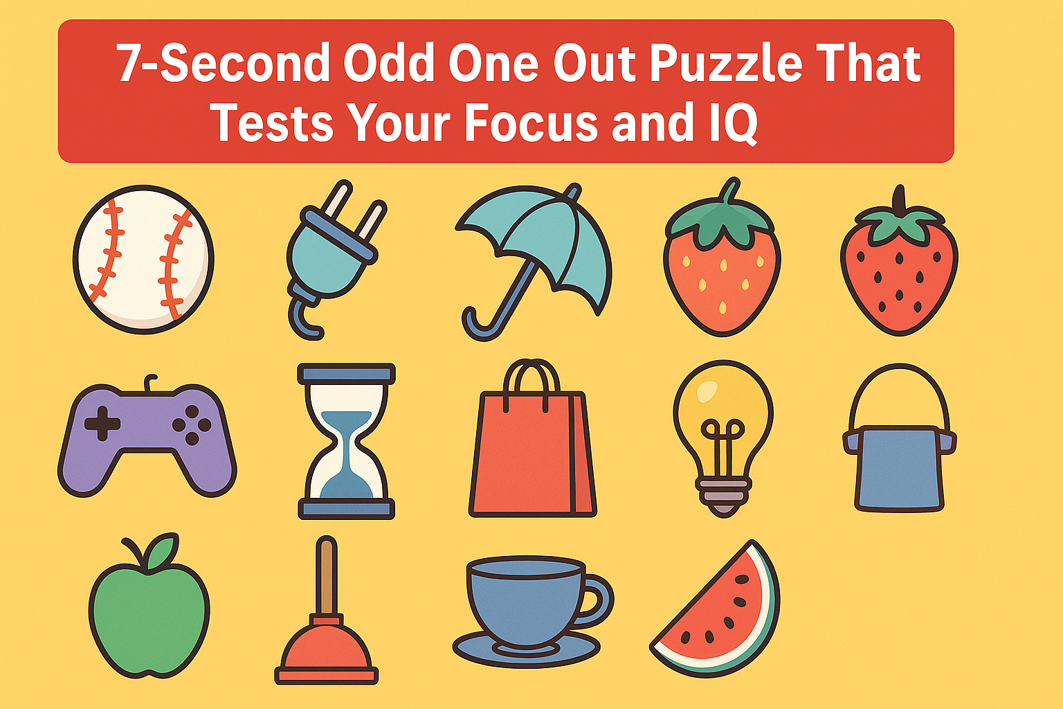 7-Second Odd One Out Puzzle That Tests Your Focus and IQ