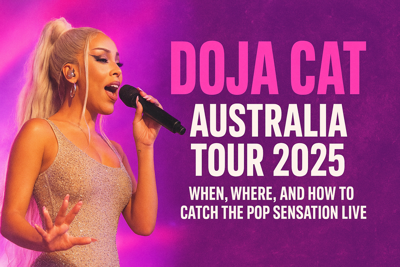 Doja Cat Australia Tour 2025 When, Where, and How to Catch the Pop Sensation Live