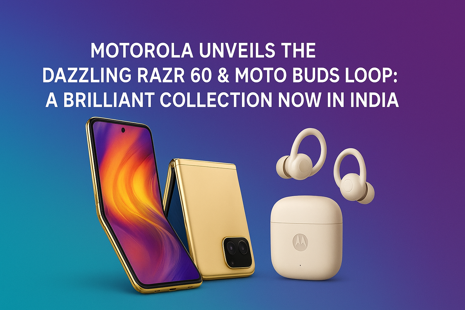 Motorola Unveils the Dazzling Razr 60 & Moto Buds Loop A Brilliant Collection Now in India