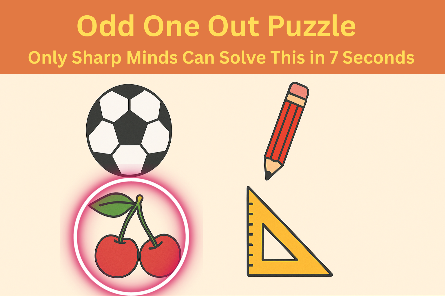 Odd One Out Puzzle: Only Sharp Minds Can Solve This in 15 Seconds