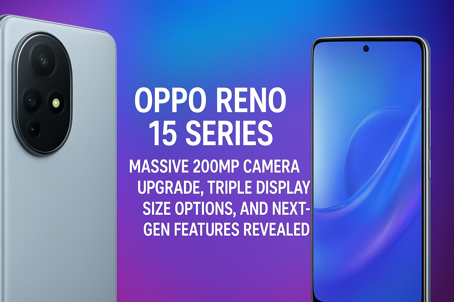 Oppo Reno 15 Series Leak Massive 200MP Camera Upgrade, Triple Display Size Options, and Next-Gen Features Revealed