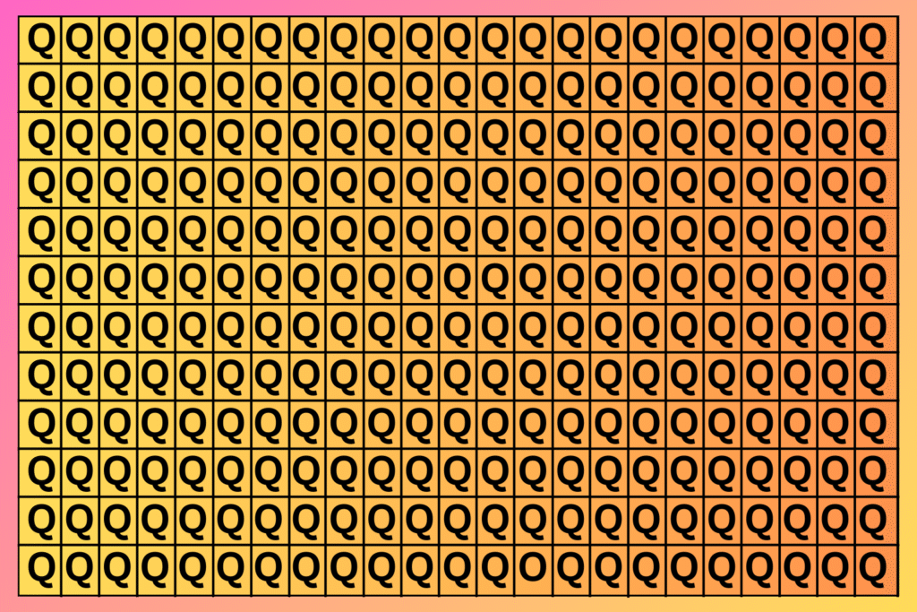 Optical Illusion Challenge: Find the Elusive ‘O’ Hidden Among Q’s Instantly