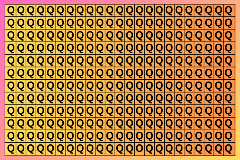 Optical Illusion Challenge: Find the Elusive ‘O’ Hidden Among Q’s Instantly