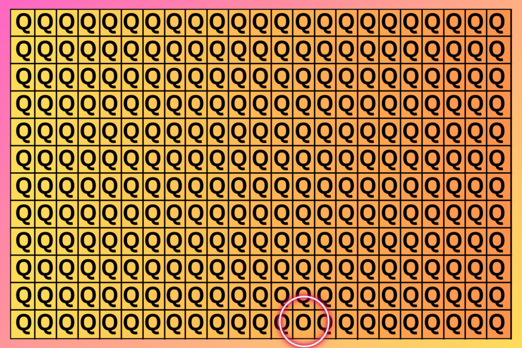 Optical Illusion Challenge: Find the Elusive ‘O’ Hidden Among Q’s Instantly