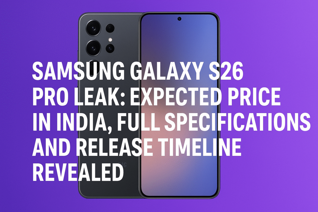 Samsung Galaxy S26 Pro Leak: Expected Price in India, Full Specifications, and Release Timeline Revealed
