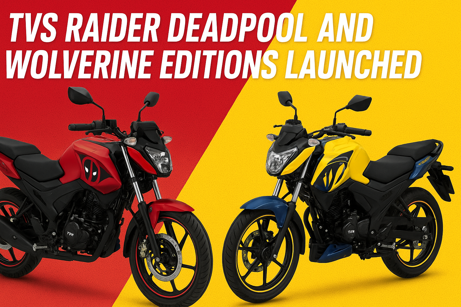 TVS Raider Deadpool and Wolverine Editions Launched – A Superhero-Inspired Ride
