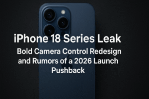 iPhone 18 Series Leak Bold Camera Control Redesign and Rumors of a 2026 Launch Pushback