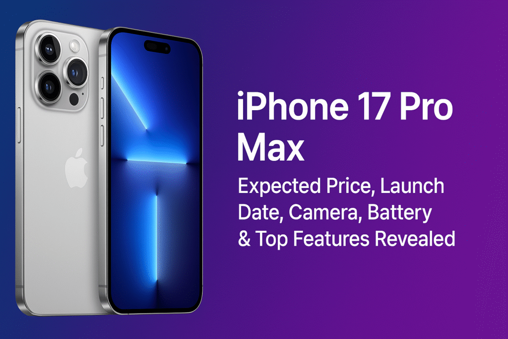 iPhone 17 Pro Max Expected Price, Launch Date, Camera, Battery & Top Features Revealed